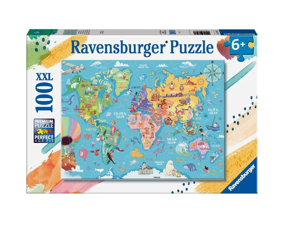 Ravensburger - 100pc Map of the World Puzzle
