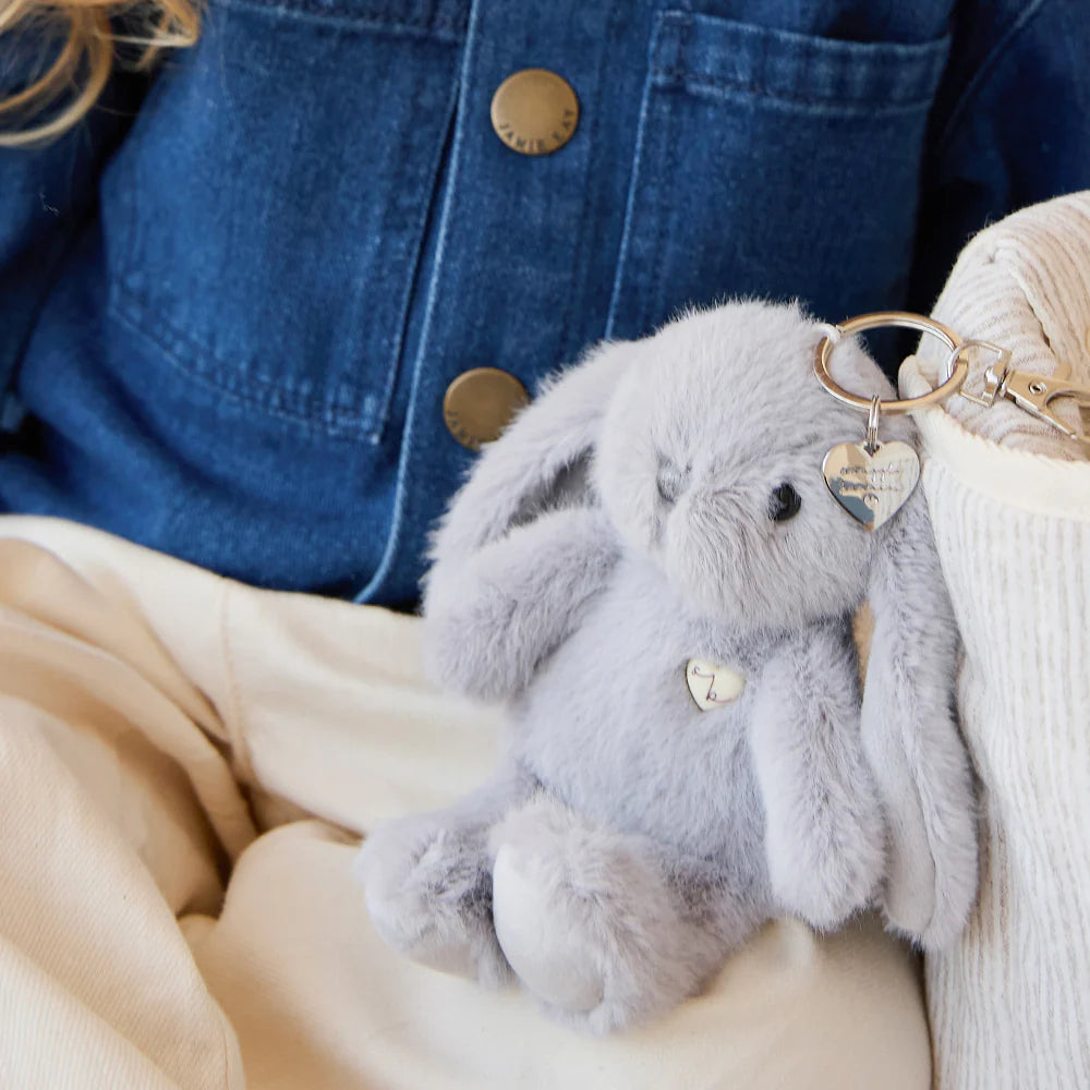 Snuggle Bunnies - Penelope Keyring Silver