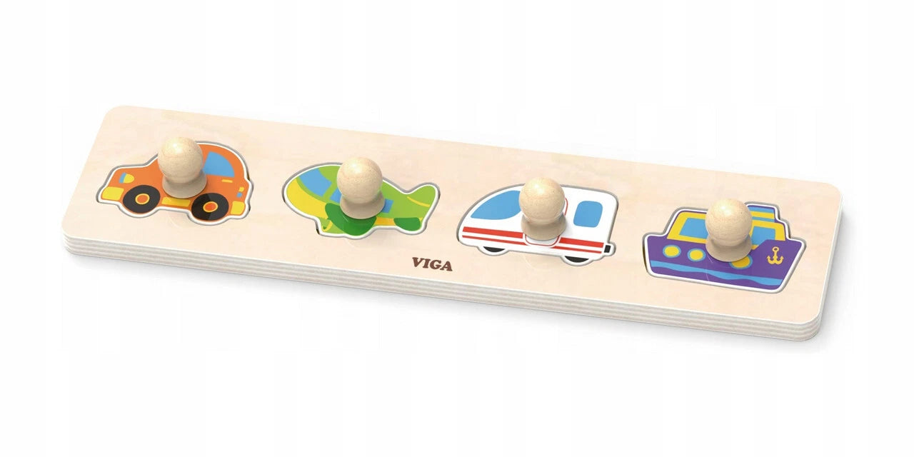 VIGA - Knob Puzzle Fruits - 4pc