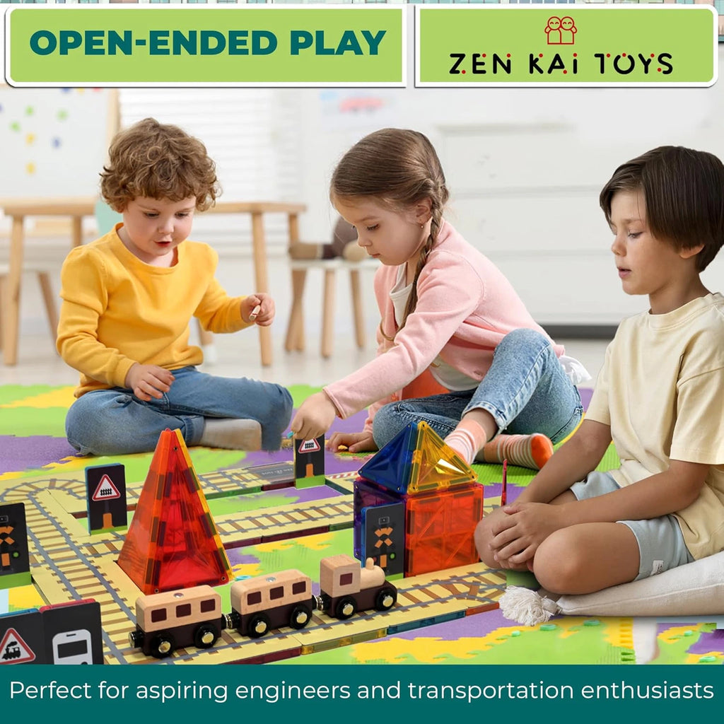 Zen Kai Toys - Doubled Sided Magnetic Tile Toppers