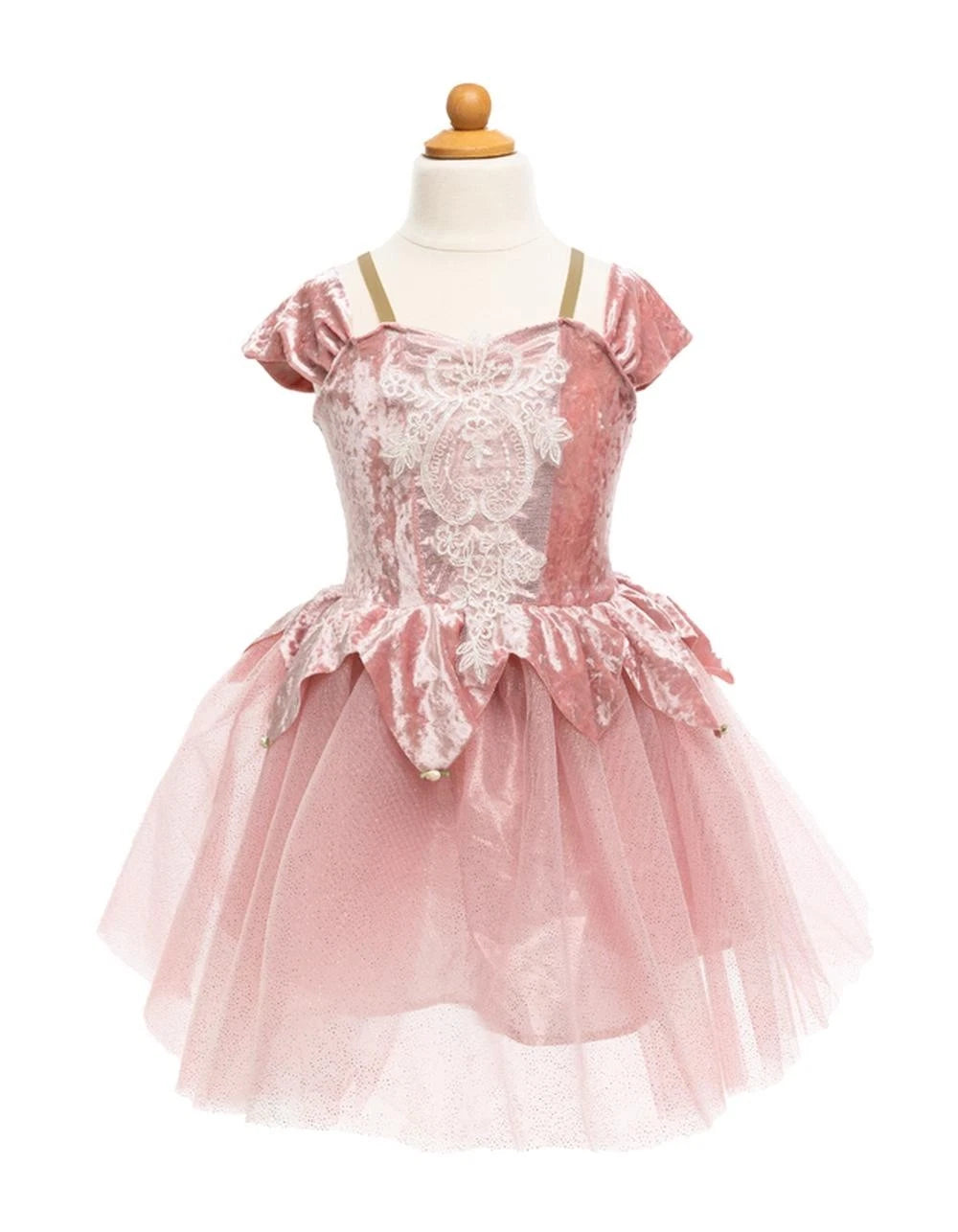 Great Pretenders - Dusty Rose Holiday Ballerina Dress - Size 5-6