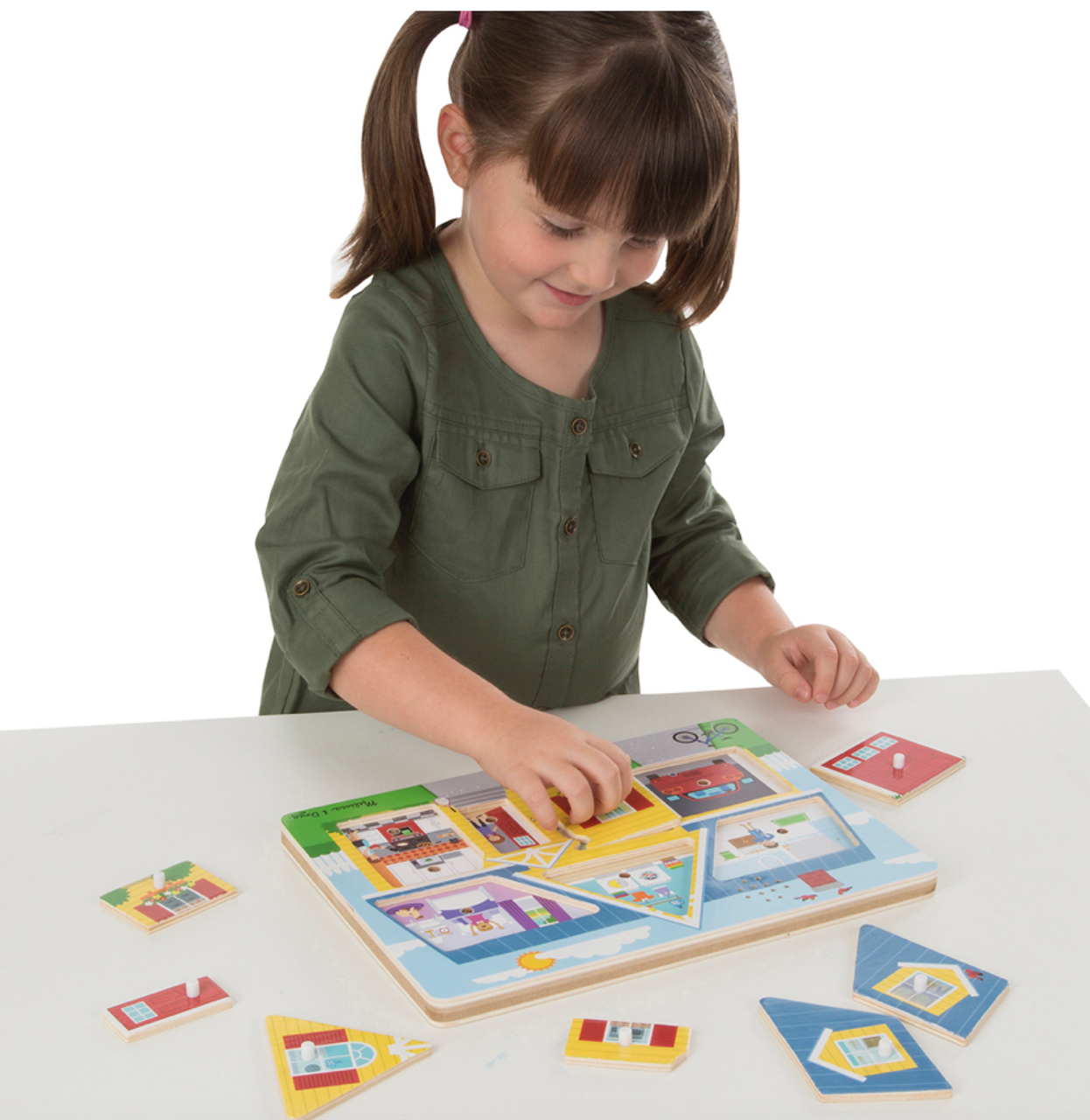 Melissa & Doug - Peg Sound Puzzle - Around the House