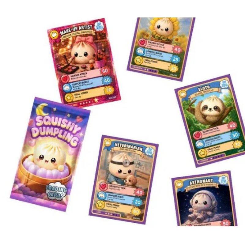 Squishy Dumpling Trading Cards