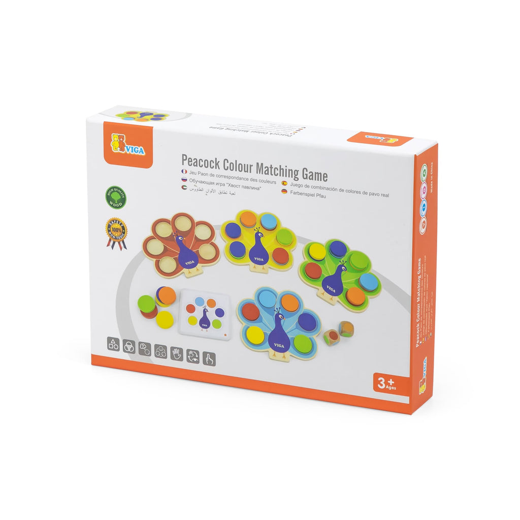 VIGA - Peacock Colour Matching Game