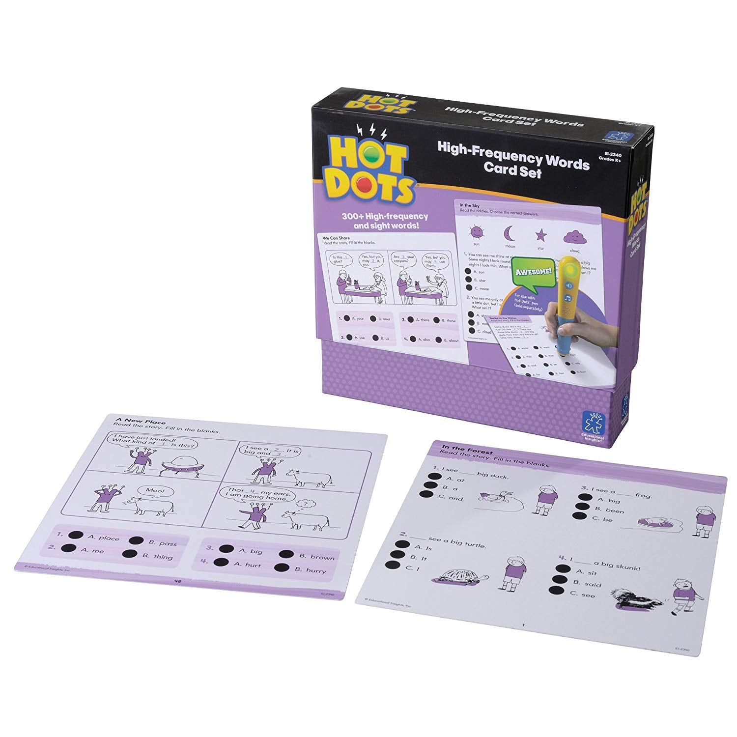 Educational Insights - Hot Dots - High Frequency Words Card Set  - Grade K
