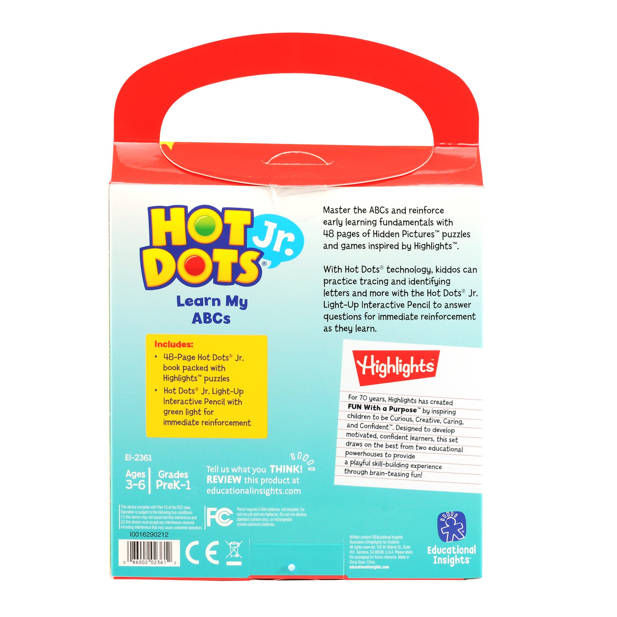 Educational Insights - Hot Dots Jr - On-the-Go Learn My ABC's