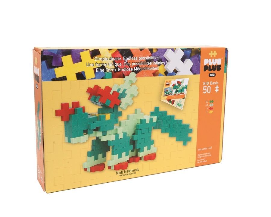 Plus Plus Puzzles - BIG - Basic - Dinosaur - 50 Pcs