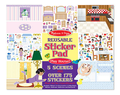 Melissa & Doug - Reusable Sticker Pads Play House