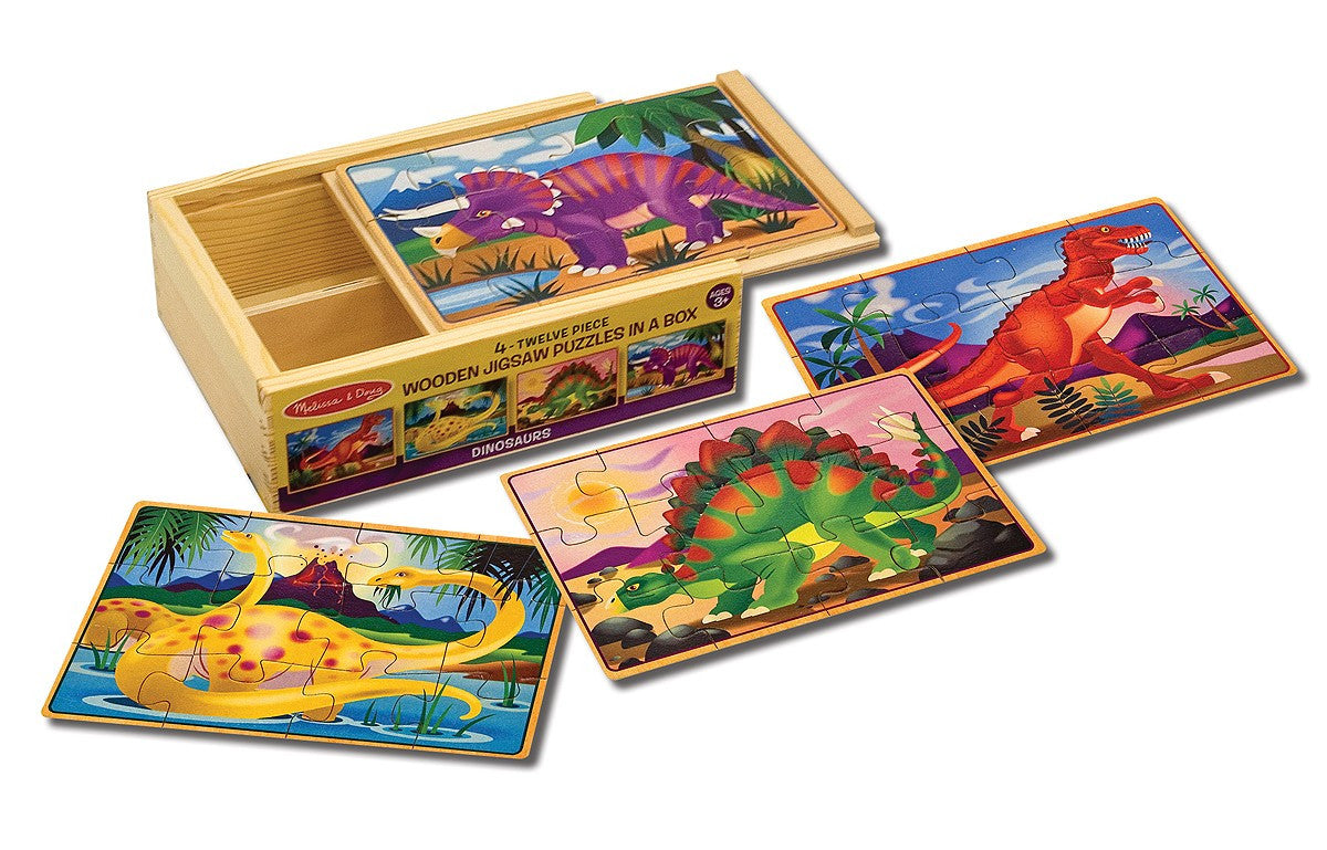 Melissa & Doug - Puzzles in a Box - Dinosaur