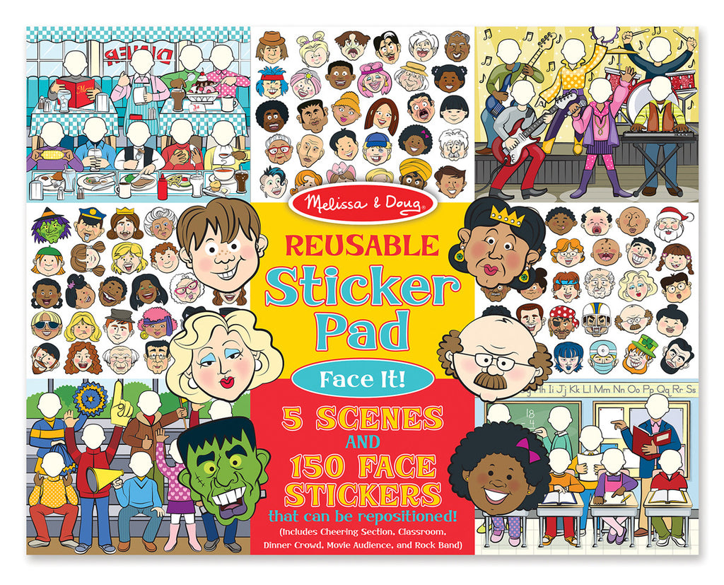 Melissa & Doug - Reusable Sticker Pad Face It