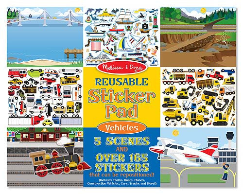 Melissa & Doug - Reusable Sticker Pads 5 Scenes
