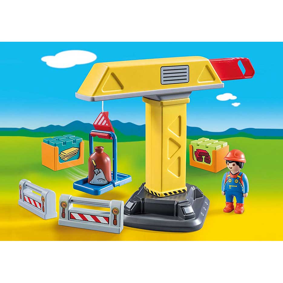Playmobil - 1.2.3 Construction Crane (70165)