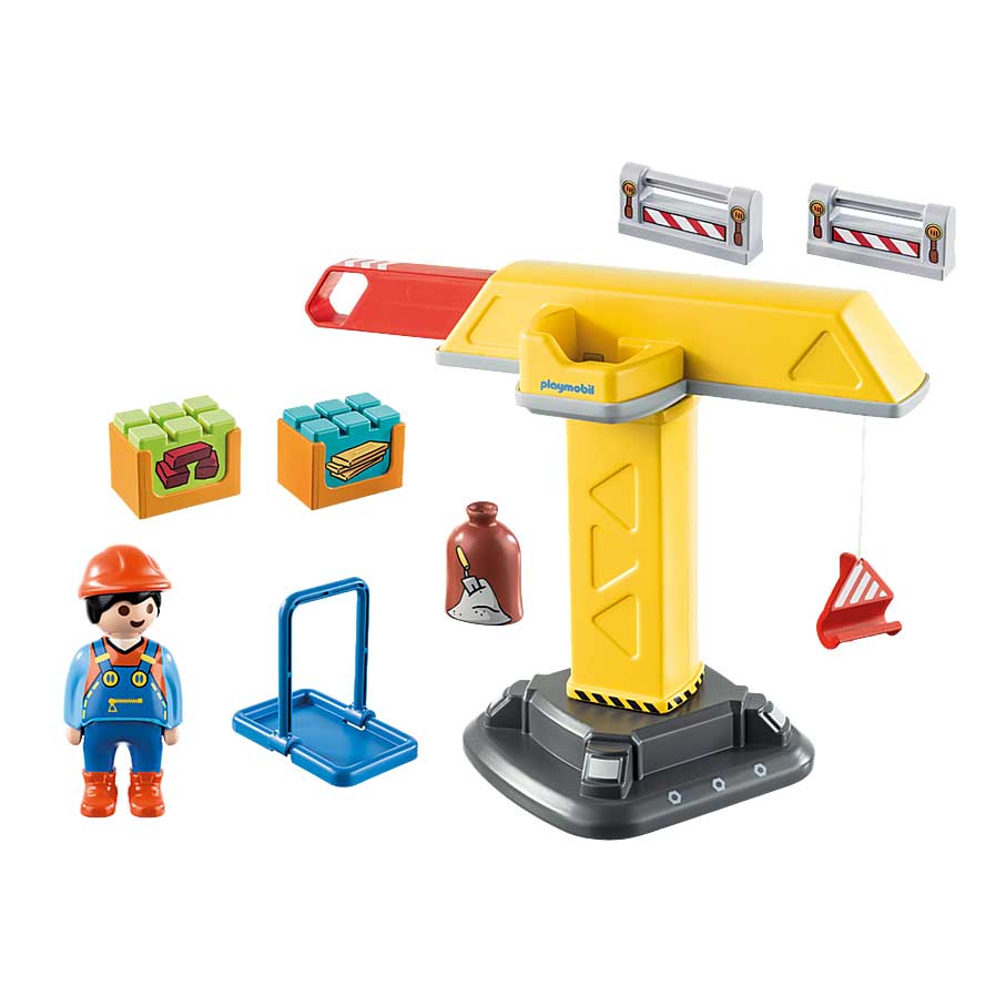 Playmobil - 1.2.3 Construction Crane (70165)