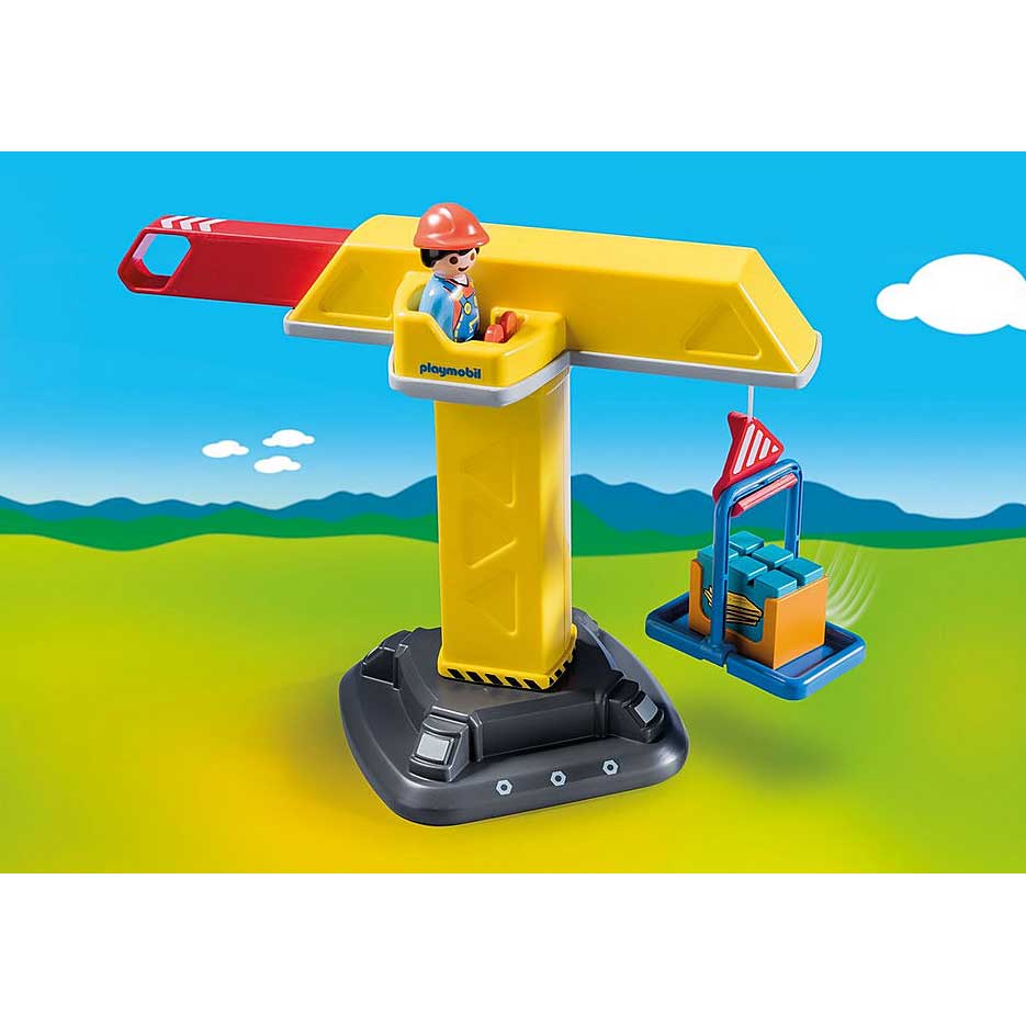 Playmobil - 1.2.3 Construction Crane (70165)