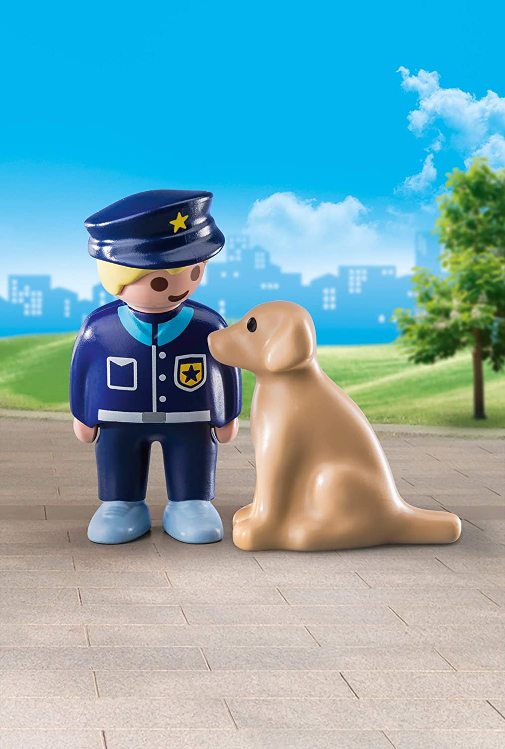 Playmobil - 1.2.3 Police Officer With Dog (70408)