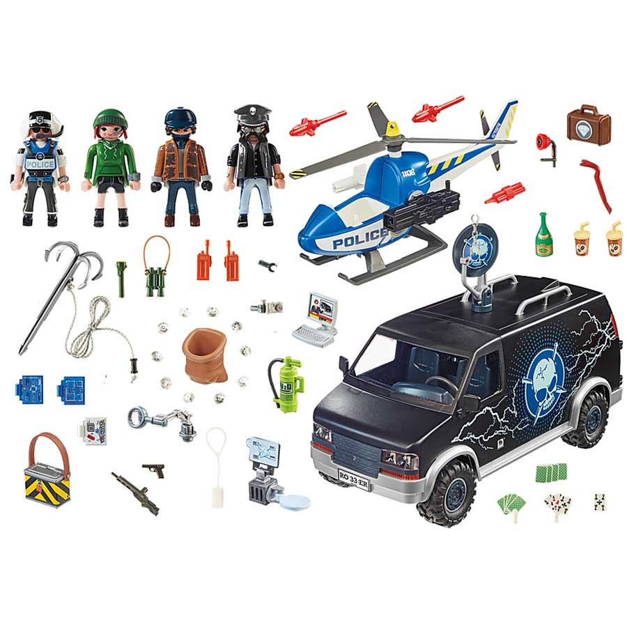 Playmobil - Police Helicopter Pursuit (70575)