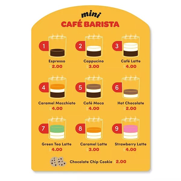 Battat - Mini Barista Wooden Playset