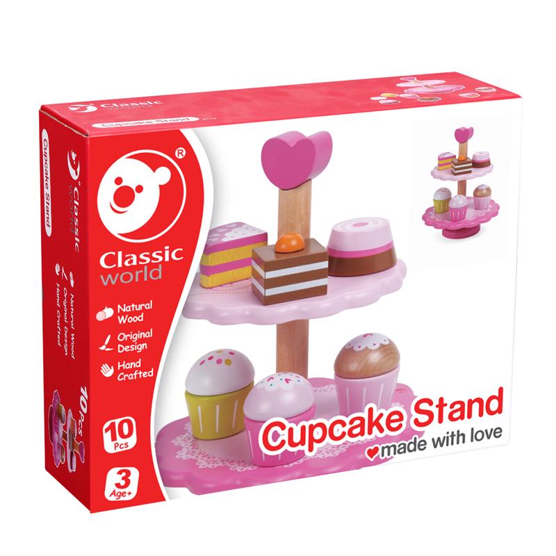 Classic World - Wooden Cupcake Stand Set