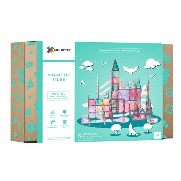 Connetix - Pastel Ball Run Pack - 106 Piece