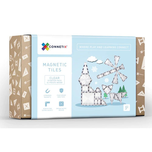 Connetix - Clear Starter Pack - 34 Piece