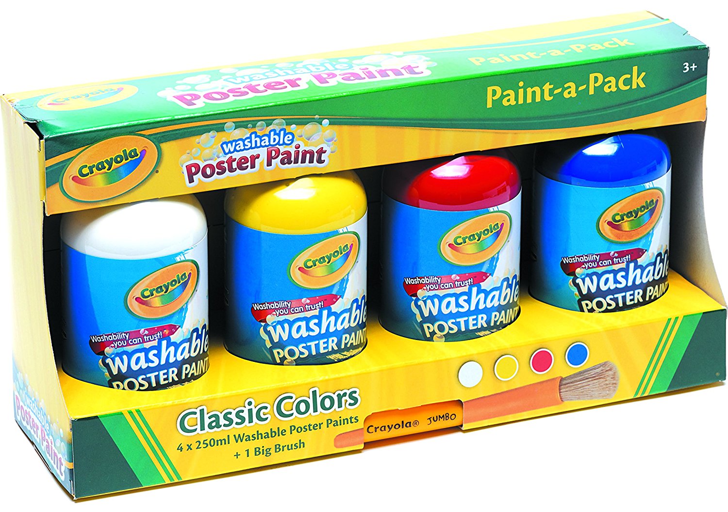 Crayola - Washable Poster Paint Classic Colours Set