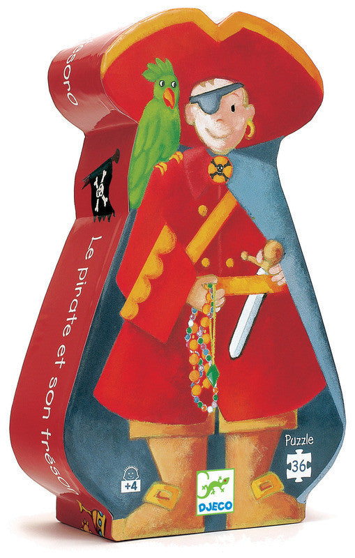 Djeco Puzzle Silhouette 36pcs Pirate And Treasure
