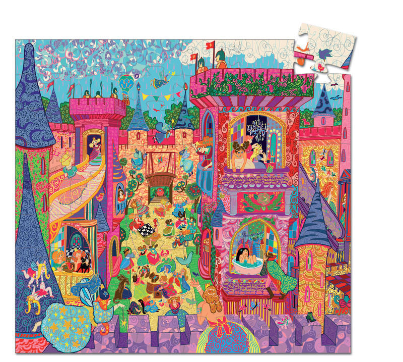 Djeco - Puzzle Silhouette 54pcs - The Fairy Castle