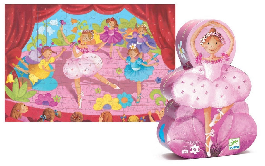 Djeco - Puzzle Silhouette 36pcs - Ballerina