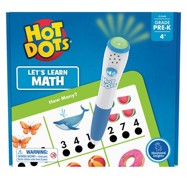 Educational Insights - Hot Dots - Lets Learn Math Workbook - Pre K