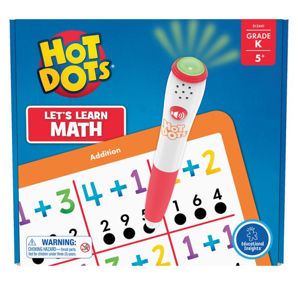 Educational Insights - Hot Dots - Lets Learn Math Workbook - Kindergarten
