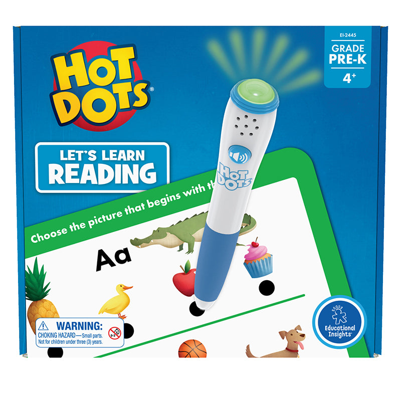 Educational Insights - Hot Dots - Lets Learn Reading Workbook - Pre K