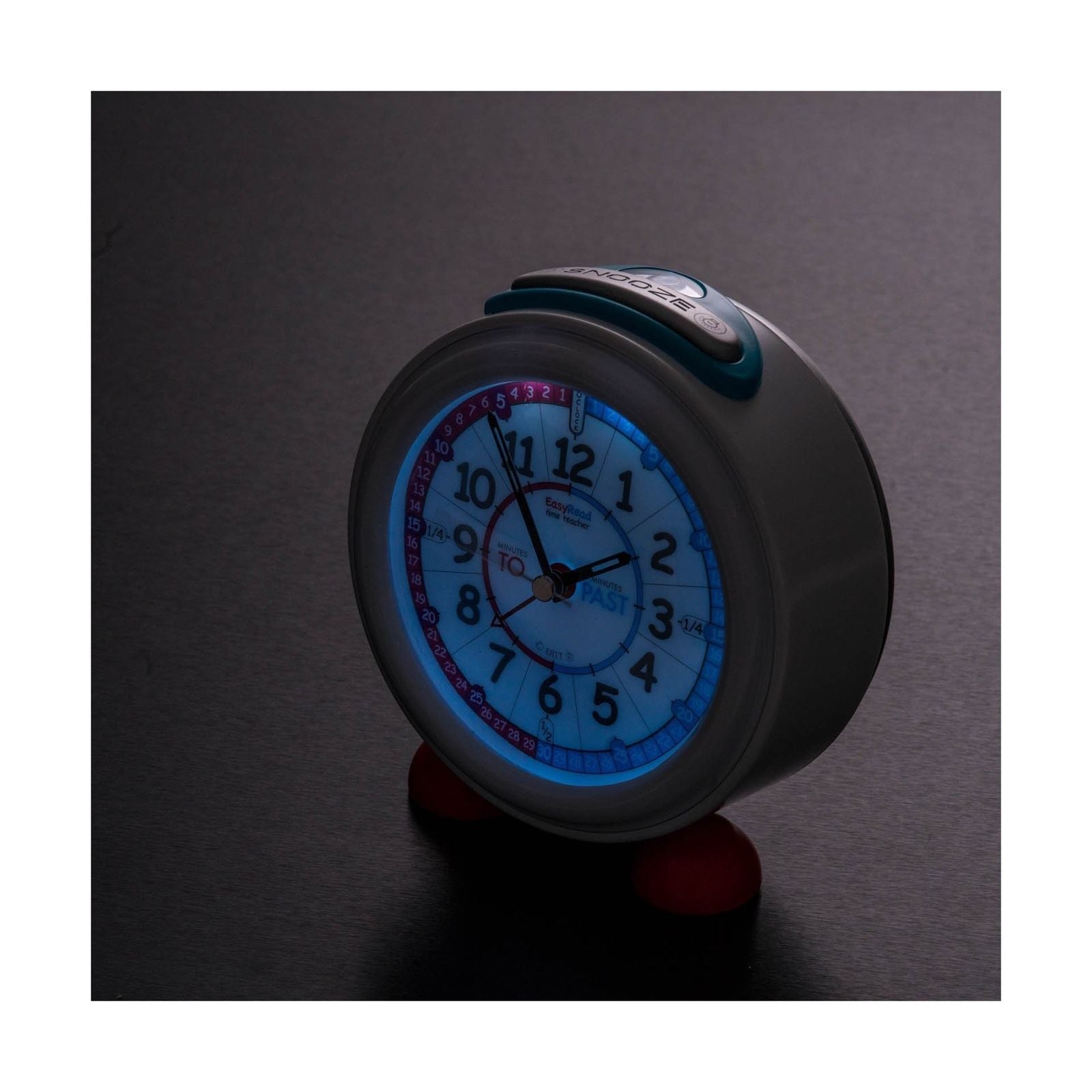 Easy Read - Alarm Clock - Past/To - Red and Blue
