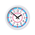 Easy Read - Wall Clock - 24hr - Red/Blue