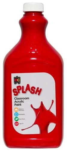 Edvantage - Splash Classroom Acrylic Paint 2Ltr - Poppy Magenta