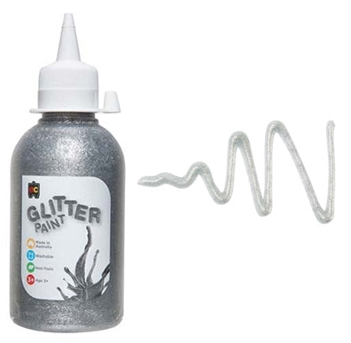 Edvantage - Glitter Paints 250ml - Silver