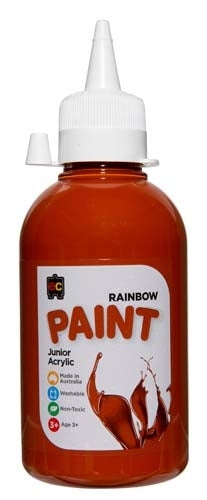 Edvantage - Rainbow Paints 250ml - Burnt Sienna