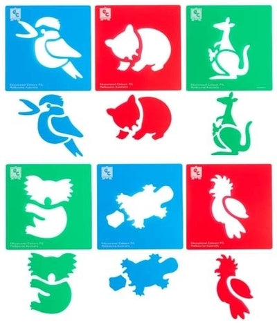 Edvantage - Stencil Sets - Australian Animals Series 1