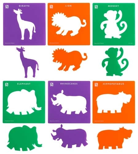 Edvantage - Stencil Sets - Jungle Animals