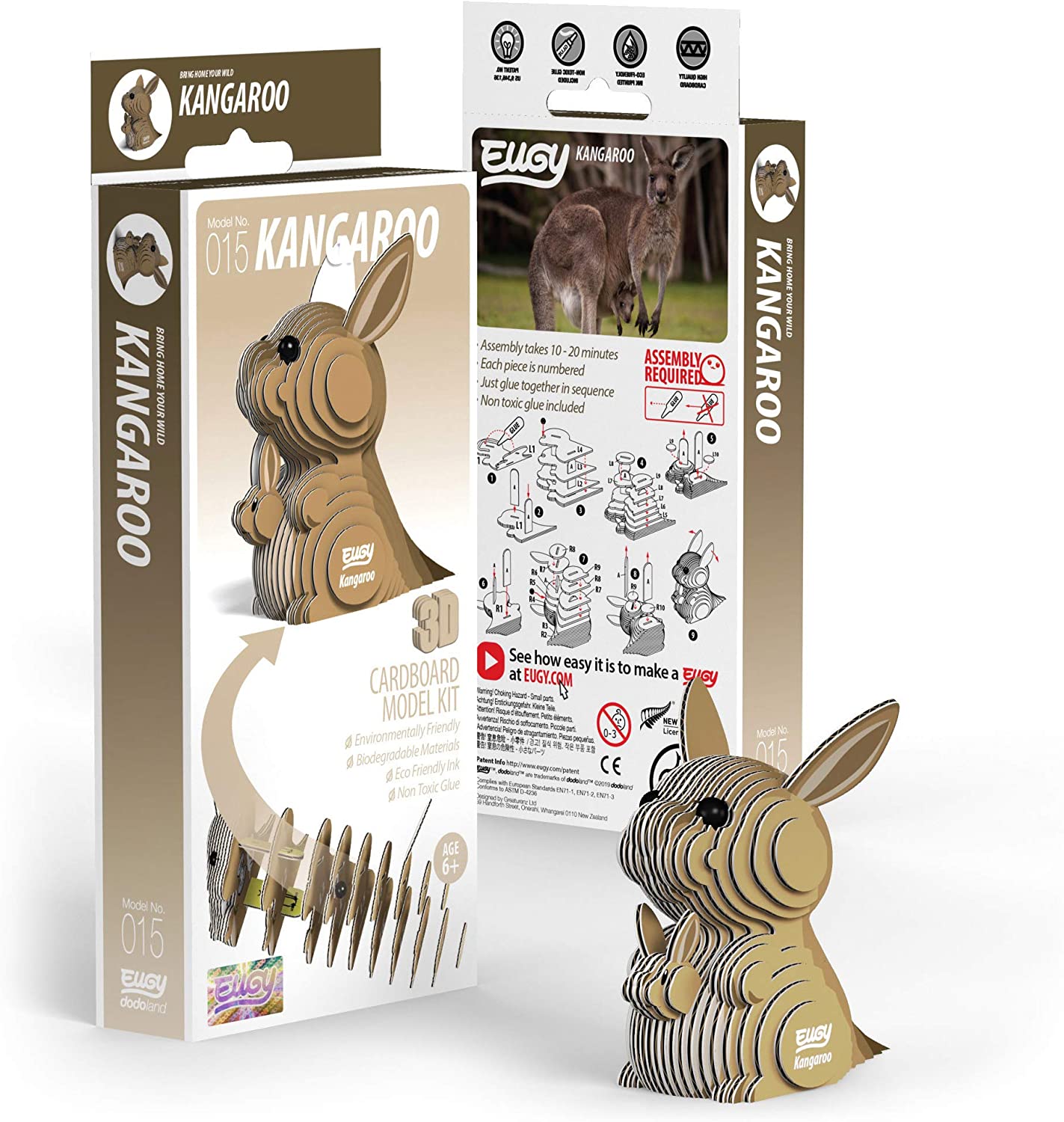 EUGY - Kangaroo 3D Puzzle