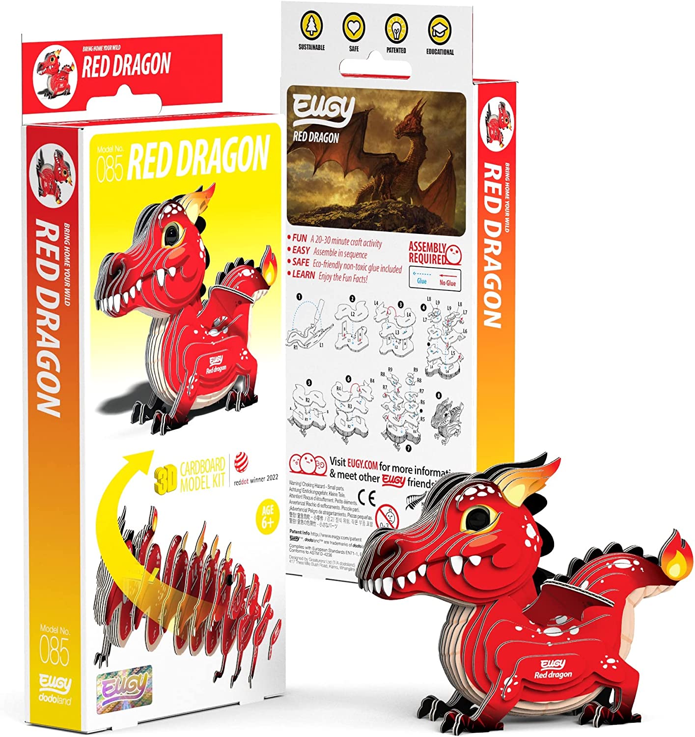 EUGY - Red Dragon 3D Puzzle