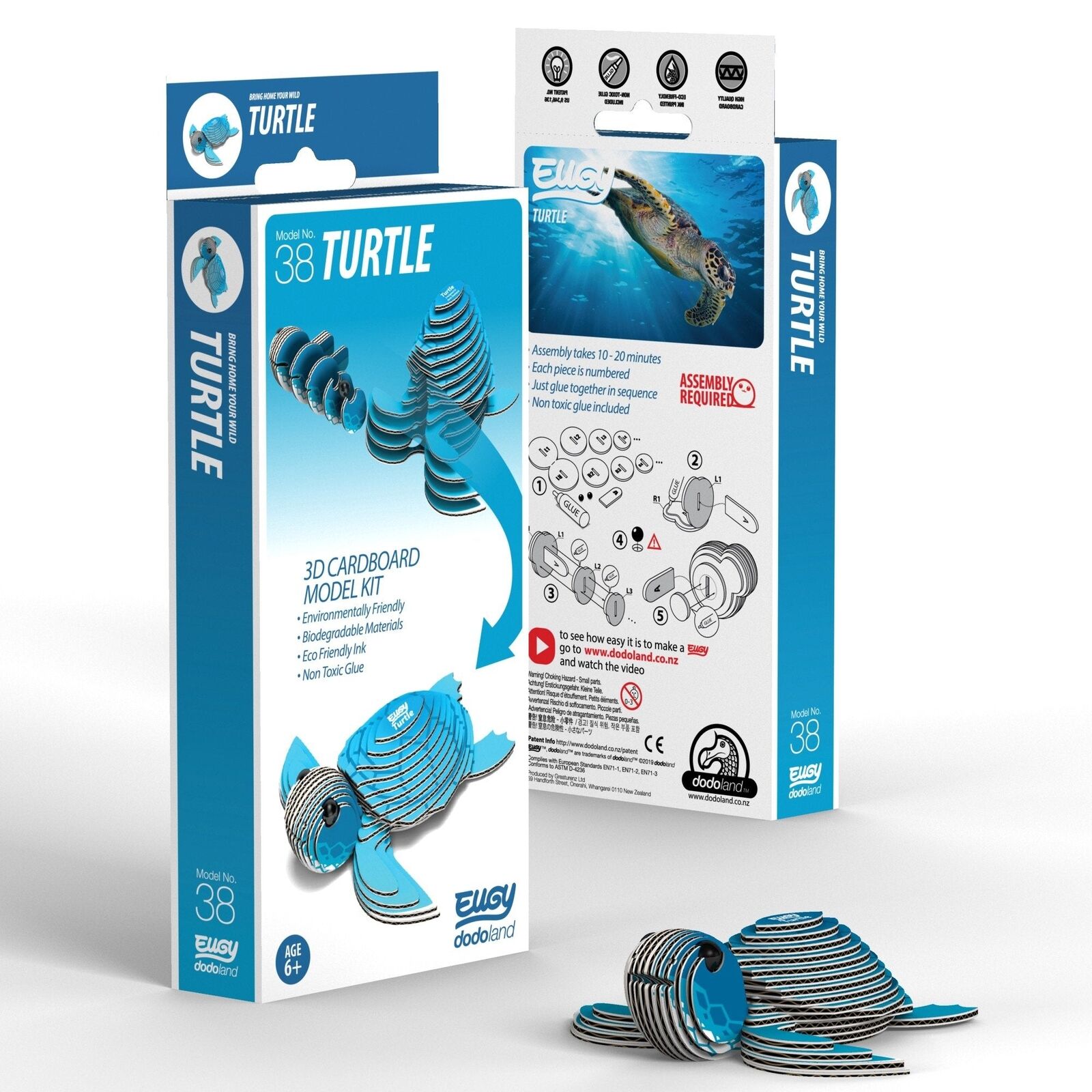 EUGY - Turtle 3D Puzzle