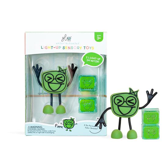 Glo Pals - Light Up Sensory Bath Toy Pippa (Green)