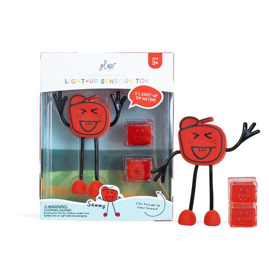 Glo Pals - Light Up Sensory Bath Toy Sammy (Red)