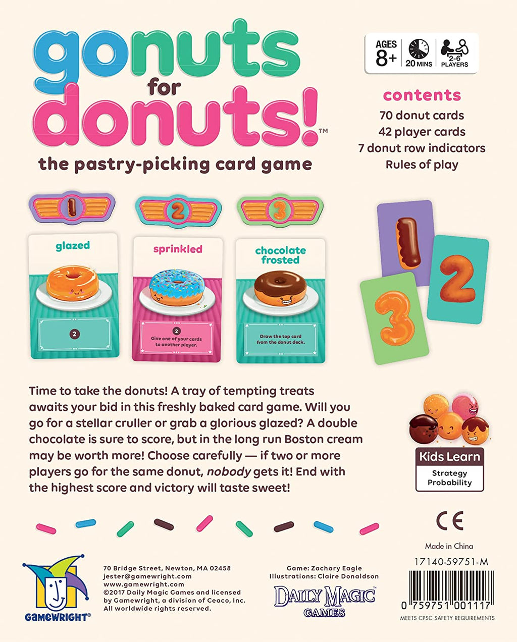 Gamewright - Go Nuts For Donuts