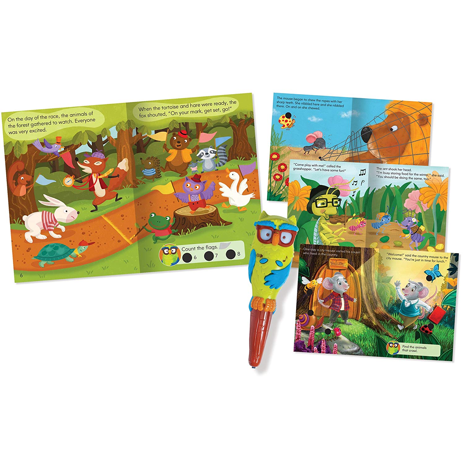 Educational Insights - Hot Dots Jr - Famous Fables Interactive Storybook Set