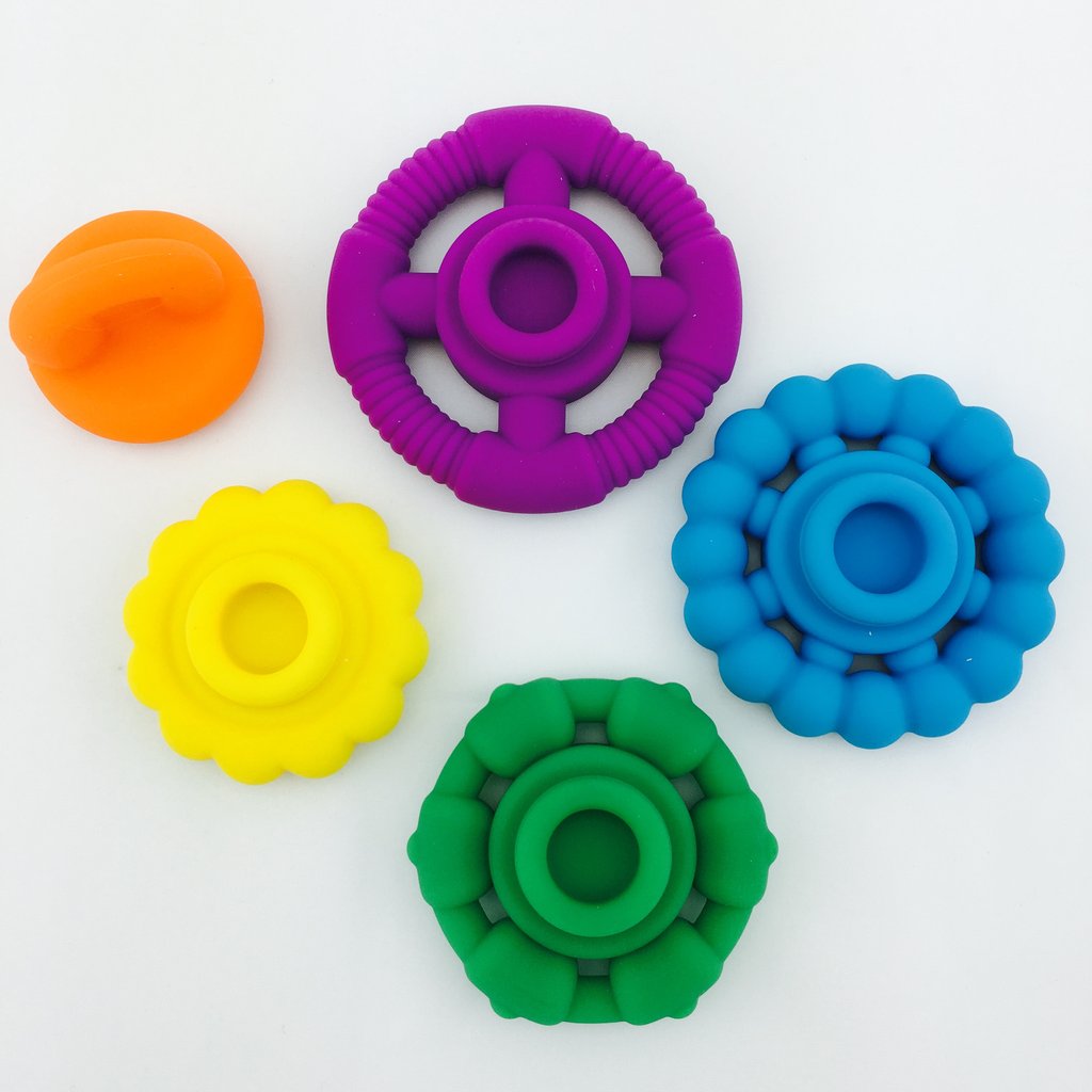 Jellystone - Rainbow Stacker Teether & Toy - Brights