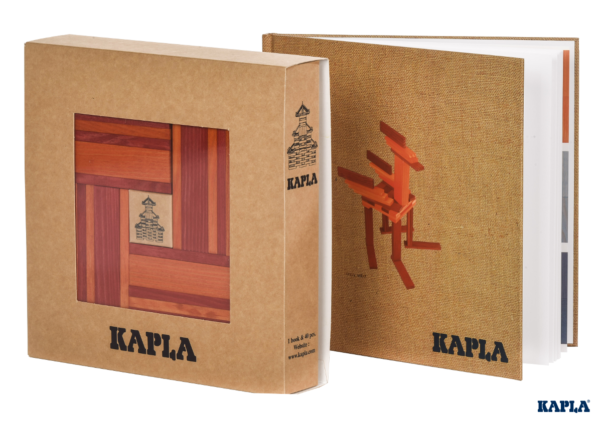 KAPLA - Kapla Red & Orange 40Pc Set