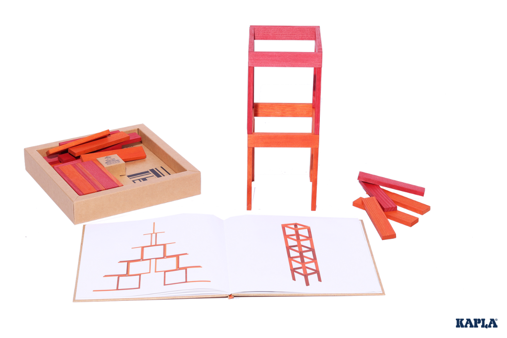 KAPLA - Red & Orange - 40 Planks