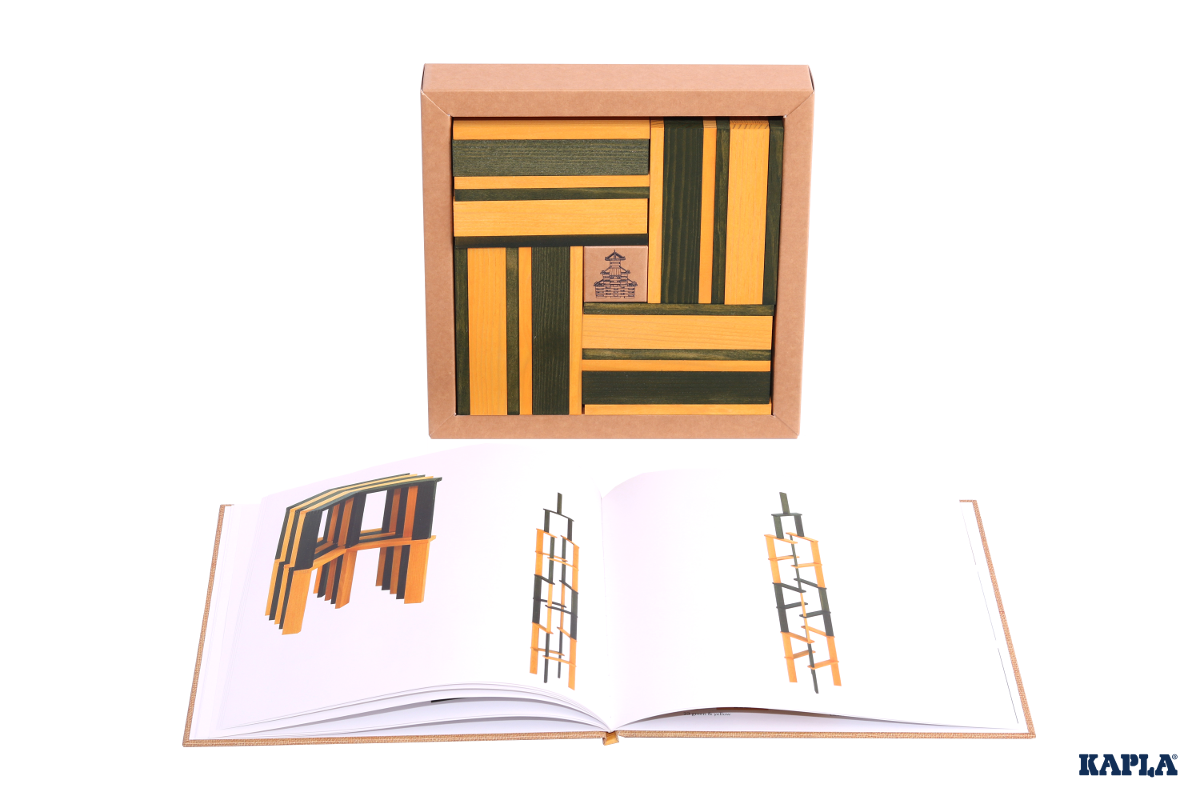 KAPLA - Yellow & Green - 40 Planks