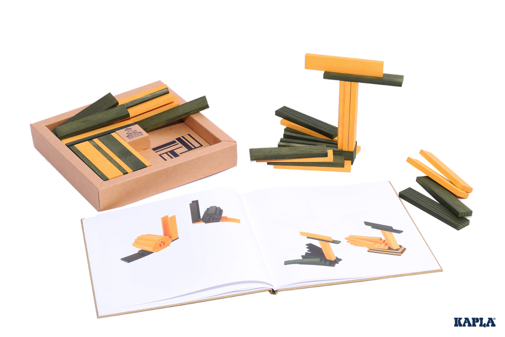 KAPLA - Yellow & Green - 40 Planks